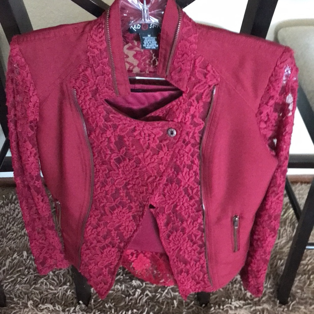 Designer Red Snap Burgundy (Wine) 2Pc Skirt Set & NWOT Forever 21 Short Skirt.